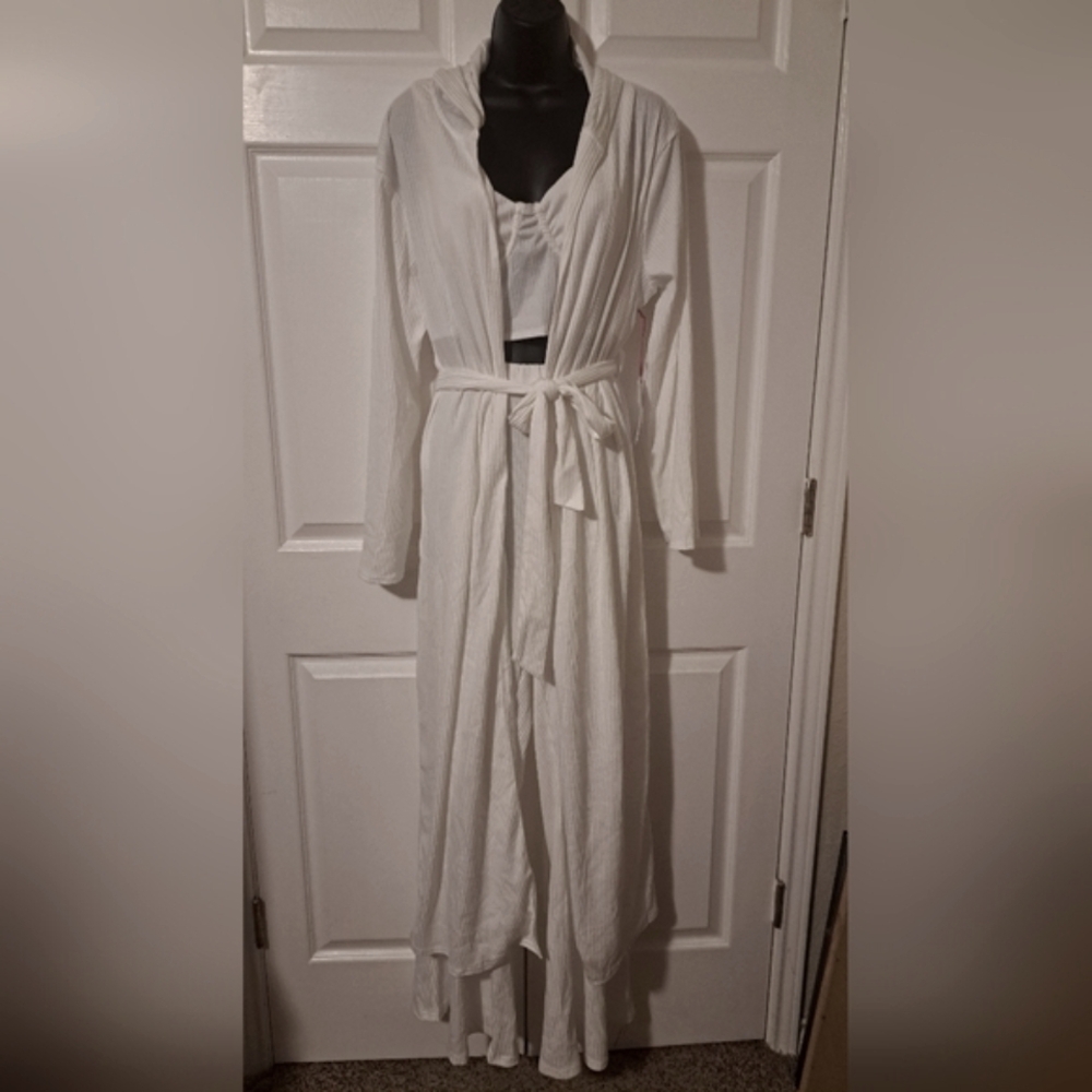 White Ribbed 3 Piece Set - Picture 16 of 16